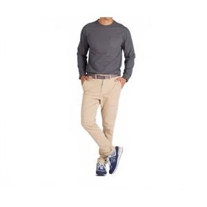 NEW GRAYERS new cooper pocket long sleeve tee in gargoyle